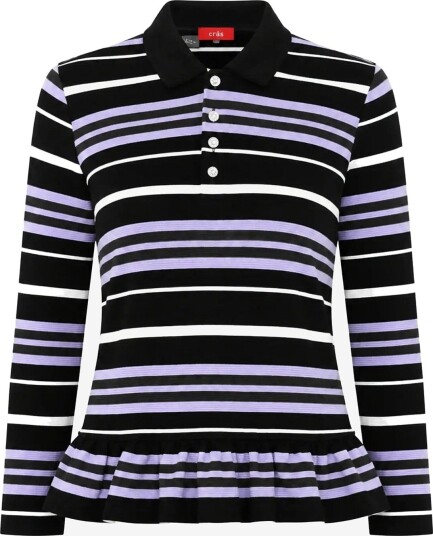 crās Penelopecras Polo   BLACK LAVENDER STRIPE   36