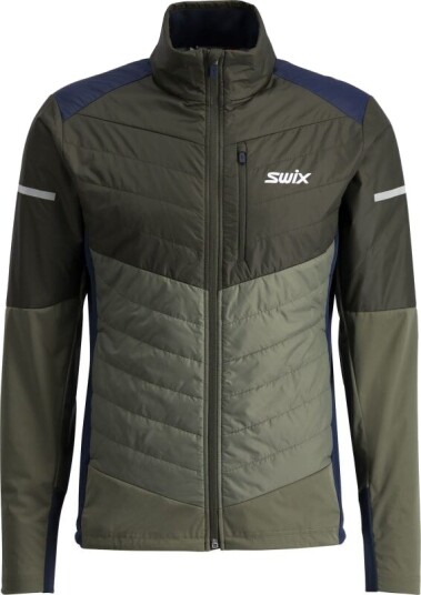 Swix Men's Dynamic Hybrid Insulated Jacket S, Olive/Dark Olive Swix Men's Dynamic Hybrid Insulated Jacket S, Olive/Dark Olive