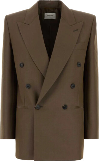 Saint Laurent Dame Jakker Brun M,