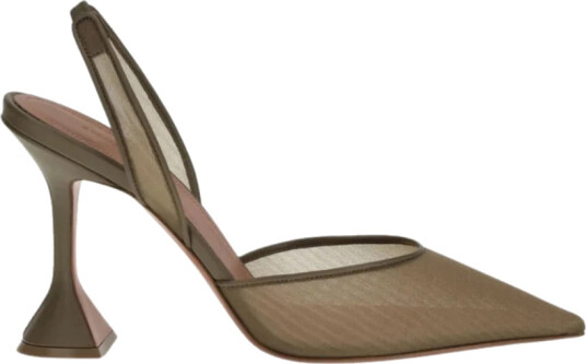 Amina Muaddi Dame Sko Beige 39 EU, Amina Muaddi Dame Sko Beige 39 EU,