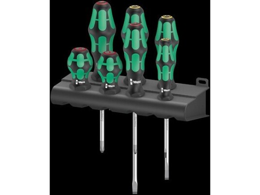 Wera 300/7 Skrutrekkersett med stativ - 7 deler