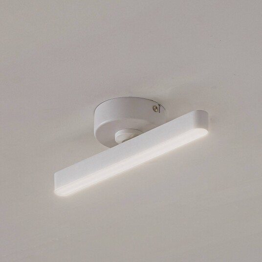 Lindby LED-spotlight Eldrin hvit 1 lyskilde lyslist