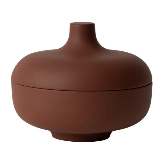 Design House Sand skål med lokk M Ø 12 cm Red clay Design House Sand skål med lokk M Ø 12 cm Red clay