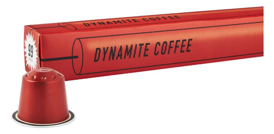 Nespresso Kaffekapslen Dynamite Coffee til Nespresso. 10 kapsler