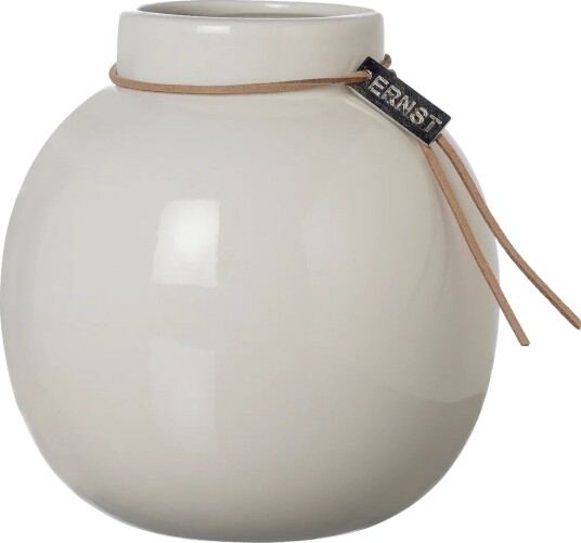 Ernst glasert vase hvit Ø 14 cm Ernst glasert vase hvit Ø 14 cm