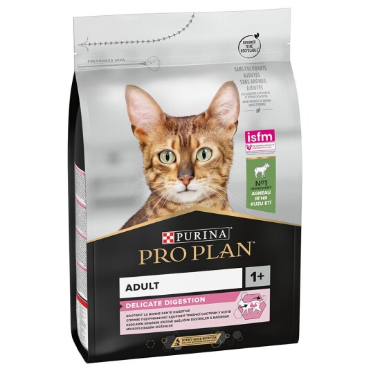 Pro Plan Delicate Tørrfôr til Katt med Lam 3 kg - Magetilpasset Kost Pro Plan Delicate Tørrfôr til Katt med Lam 3 kg - Magetilpasset Kost