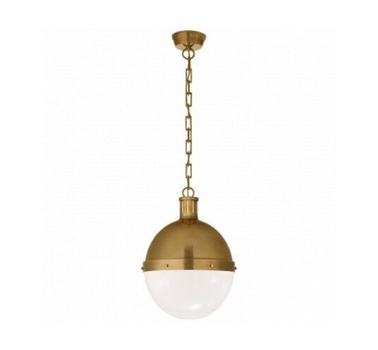 Large Hicks Pendant Antique Brass
