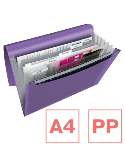 Esselte Colour'Breeze Expanding Concertina File Lavender Esselte Colour'Breeze Expanding Concertina File Lavender