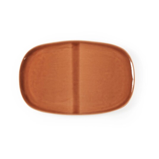 Heirol x Nosse Svelte tallerken oval 25 cm Terracotta
