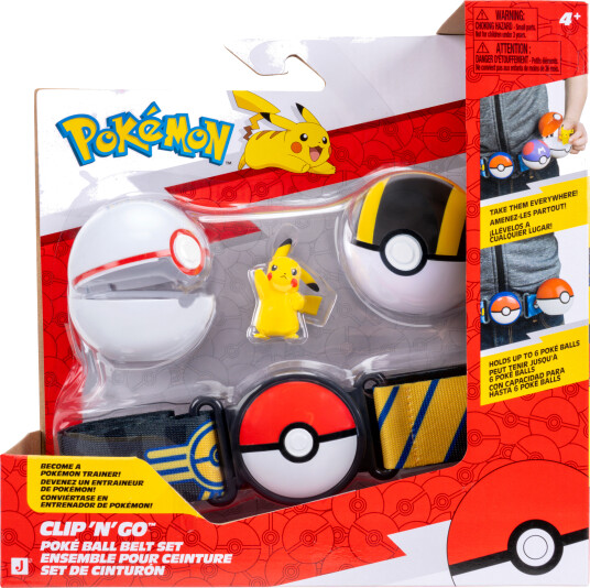 Pokémon Clip "N" Go Beltesett Pikachu - Hvit - Onesize Leketøy