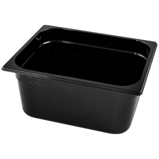 VEGA Kantine Nero GN 1/2; Størrelse GN 1/2 9l 32.5x26.5x15 cm  LxBxD ; Svart