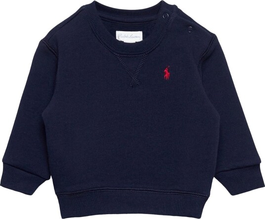 Ralph Lauren Baby Fleece Crewneck Sweatshirt Blue 80-83