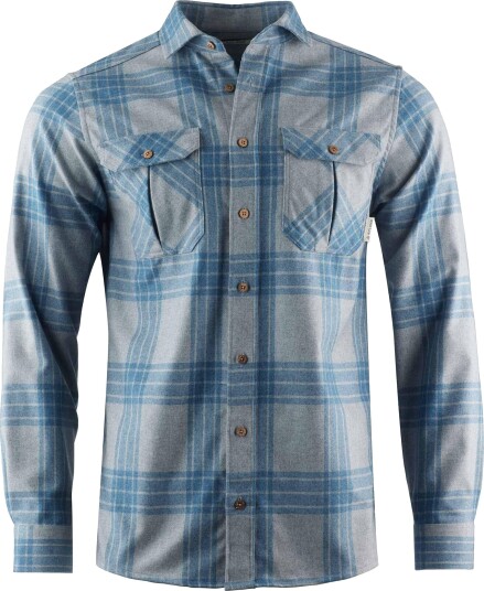 Aclima Men's ReBorn Woolshirt Check Light Grey/Jeans Check Light Grey / Jeans XL