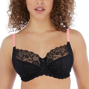 Freya BH Offbeat Undewirød Side Support Bra Svart I 60 Dame