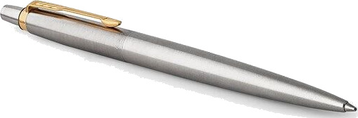 Parker Jotter Ballpoint Pen  Stainless Steel with Golden Trim  Medium Point Blå Ink  Gift Box