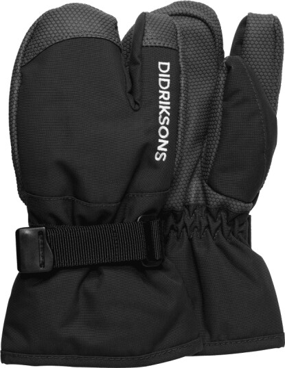 Didriksons Kids' Fossa Gloves 3 2-4 years, Black