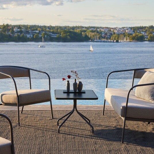 Skargaarden Arholma Lounge Chair Dark Grey Skargaarden