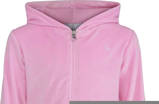 Vilje & Ve Hermine Velour Hettjakke Pastel Rose (110 / 5 år)