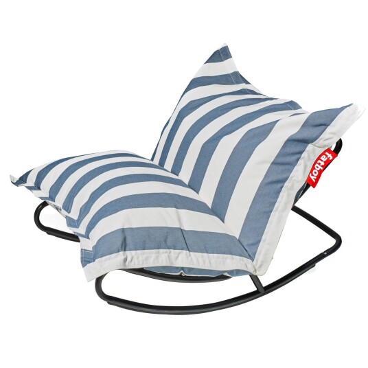 Fatboy Fatboy Rock"N Roll Gyngestol med Sittesekk Stripe Ocean Blue