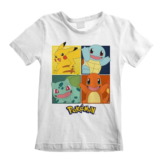Pokemon T-skjorte Squares - 152 / 12 år - Barn - Gutt/Jente - 100% bomull