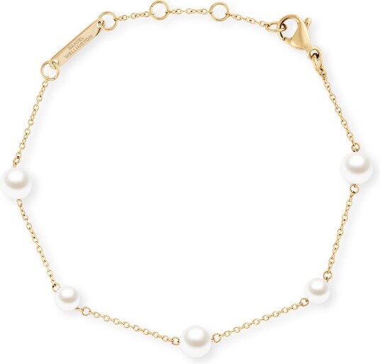 Gold Bracelet Pearl Step | DW