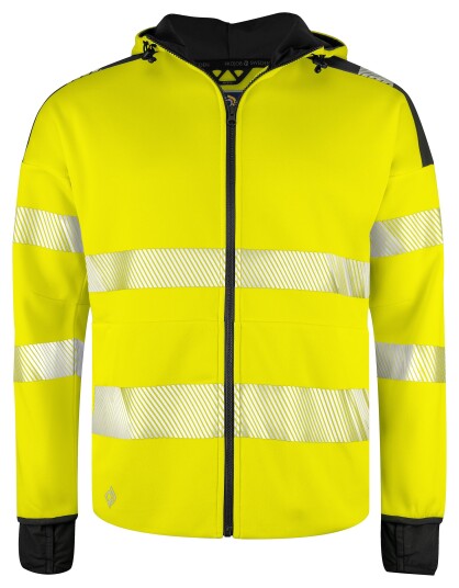 ProJob 6110 Hettejakke En Iso 20471 Kl 3/2 Yellow/Black XL