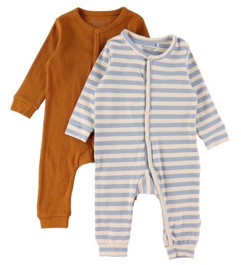 Minymo Jumpsuit Ls (2-Pack) - Multi/patterned - 50 Minymo Jumpsuit Ls (2-Pack) - Multi/patterned - 50