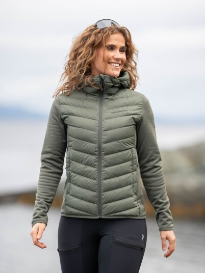 Peak Performance Frost Down Hybrid Hood Grønn XL Peak Performance Frost Down Hybrid Hood Grønn XL