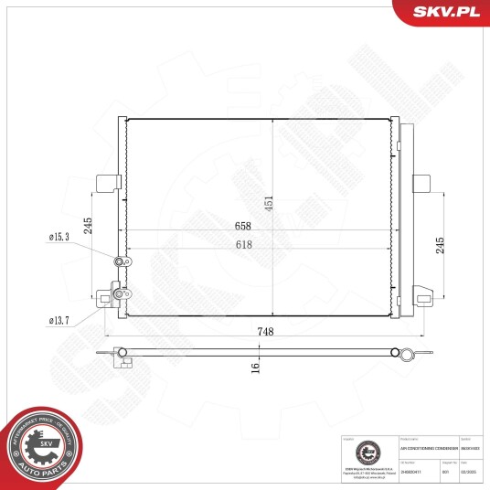 Kondensator ESEN SKV 86SKV403