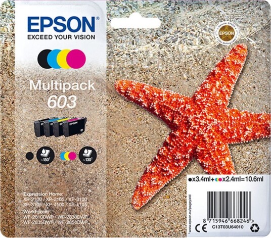 Epson Originale Blekkpatroner Epson C13t03u64020 10,6 Ml Flerfarget Epson Originale Blekkpatroner Epson C13t03u64020 10,6 Ml Flerfarget