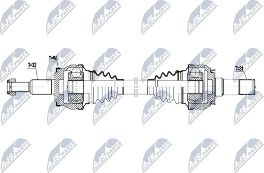 Nty Drivaksel NTY NPW CH 157