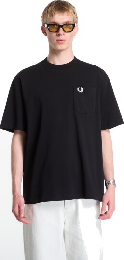 Fred Perry Pocket Detail T Shirt Black XL