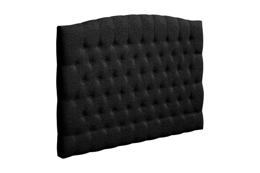 Sengegavl Abelie 160 cm Buet   Svart