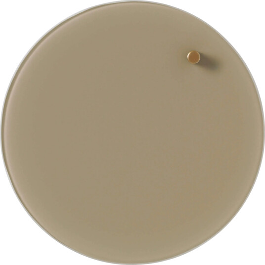 Magnetisk Naga Glastavle Cirkel Ø25 Cm Beige