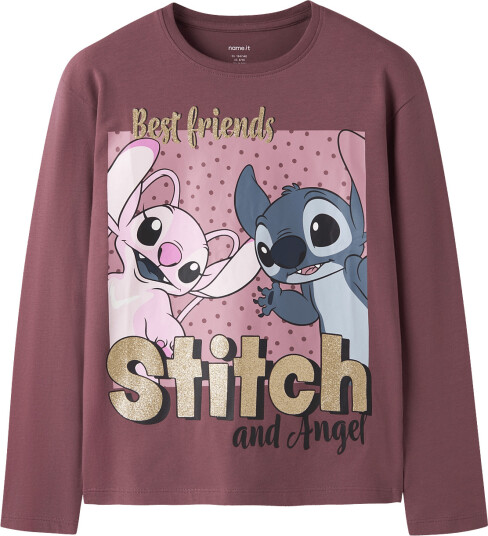 Name It Nkfadara Stitch Ls Nreg Top Noos Wdi Burgundy 158 164