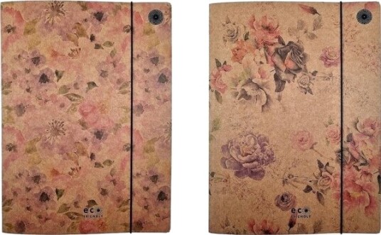 Ziemia Obiecana Ziemia Obiecana A4 Mappe Med Gummistrikk Misty Flowers 10 Stk