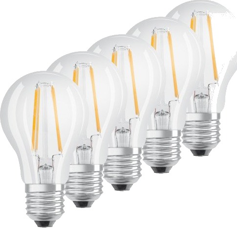 Osram Retro LED Standard 7W/827 (60W) E27 Klar - Pakke av 5 stk. Osram Retro LED Standard 7W/827 (60W) E27 Klar - Pakke av 5 stk.
