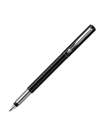 Parker Vector Fountain Pen  Blå with Chrome Trim  Medium Nib  Blå Ink  Hangtab