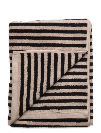 Oyoy Living Design Raita Towel 70X140 Cm Beige BLACK 140X70CM