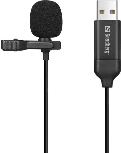 Sandberg Streamer USB Myggmikrofon for Podcasting og Gaming - Svart