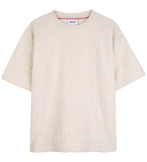 Hugo Kids Short Sleeves Tee Shirt Cream 140 Hugo Kids Short Sleeves Tee Shirt Cream 140