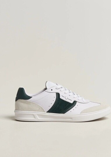 Fred Perry B4 Leather/Suede Sneaker White