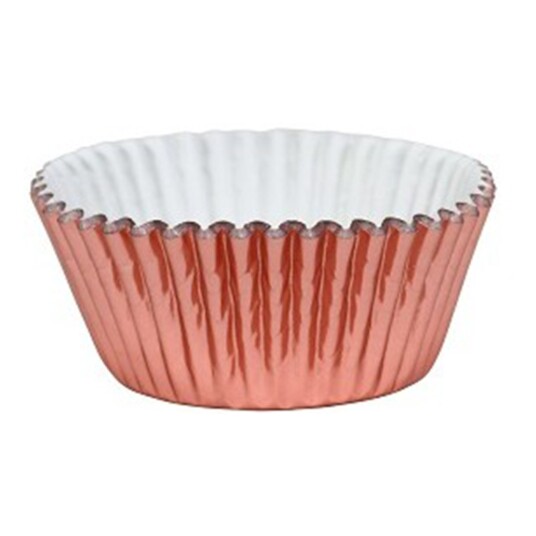 CakeSupplies Muffinsformer Metallic Roségull - 30-pakning CakeSupplies Muffinsformer Metallic Roségull - 30-pakning