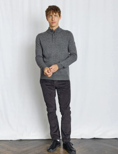 Bruun & Stengade Bs Alrek Regular Fit Knitwear - Grey - XXL Bruun & Stengade Bs Alrek Regular Fit Knitwear - Grey - XXL