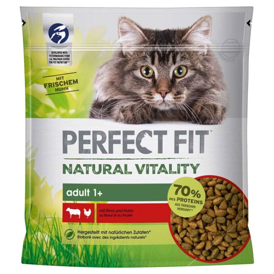 Perfect Fit Natural Vitality Adult 1+ Okse og kylling - 6 x 650 g