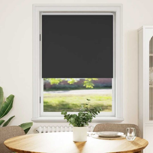 vidaXL Rullegardin Blackout 80 x 175 cm Svart