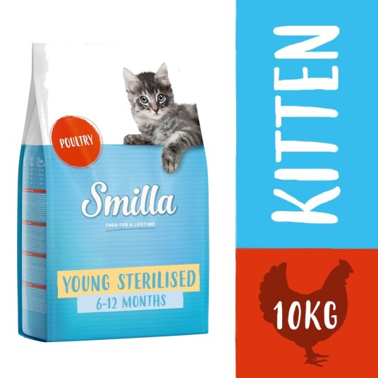 Smilla Young Sterilised Tørrfôr Til Unge Steriliserte Katter Fjærkre 10 kg