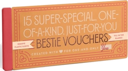 Knock Knock Fill in the Love Bestie Vouchers Booklet of 15 Friend Coupons