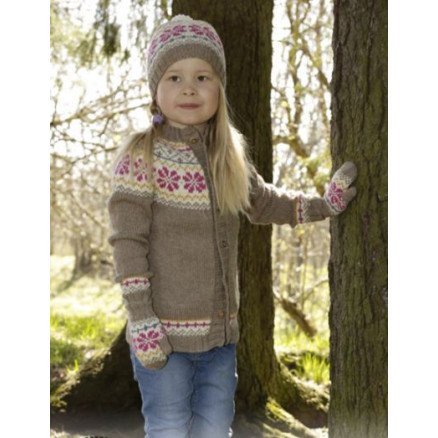 Prairie Fairy by DROPS Design Jakke Strikkeoppskrift str 3 12 år