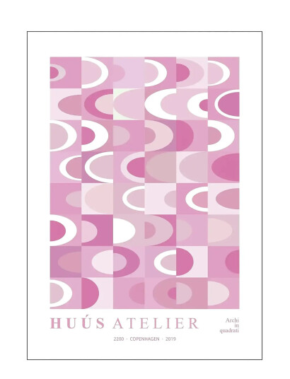 Poster & Frame Archi-Rosa - Multi/patterned - 29.7X42CM